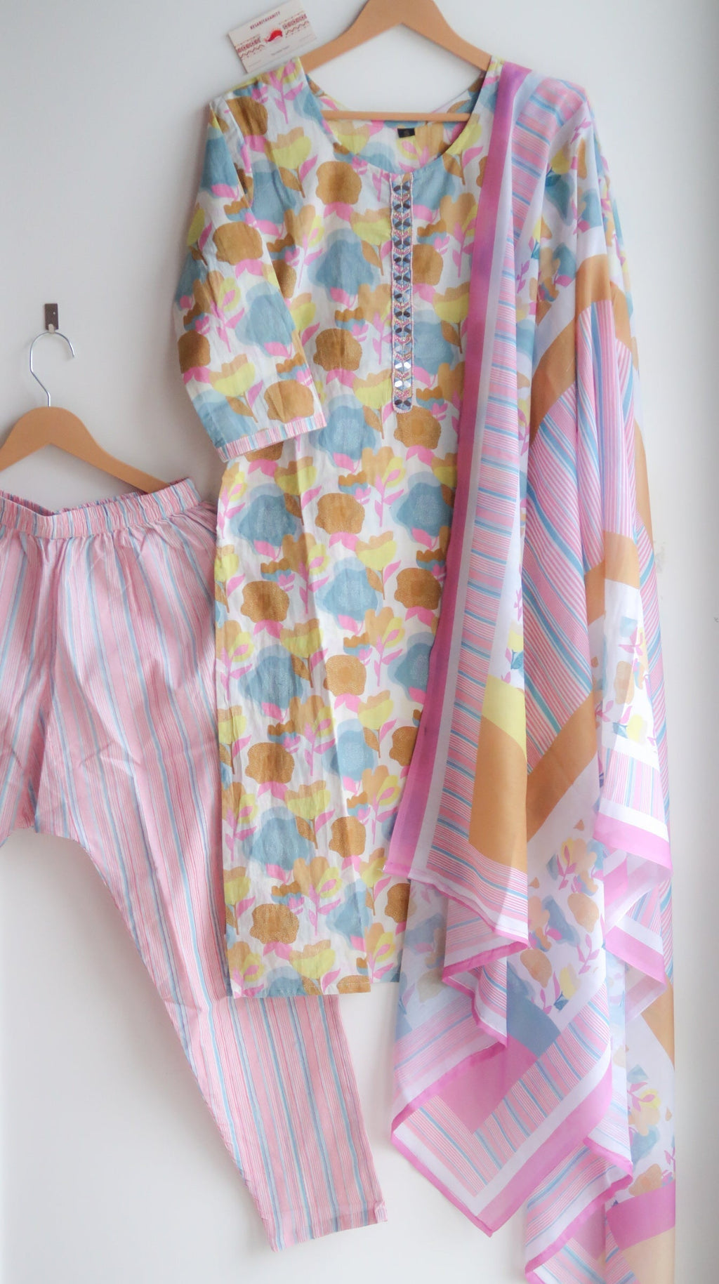 Marshmellow Florals Suit Set