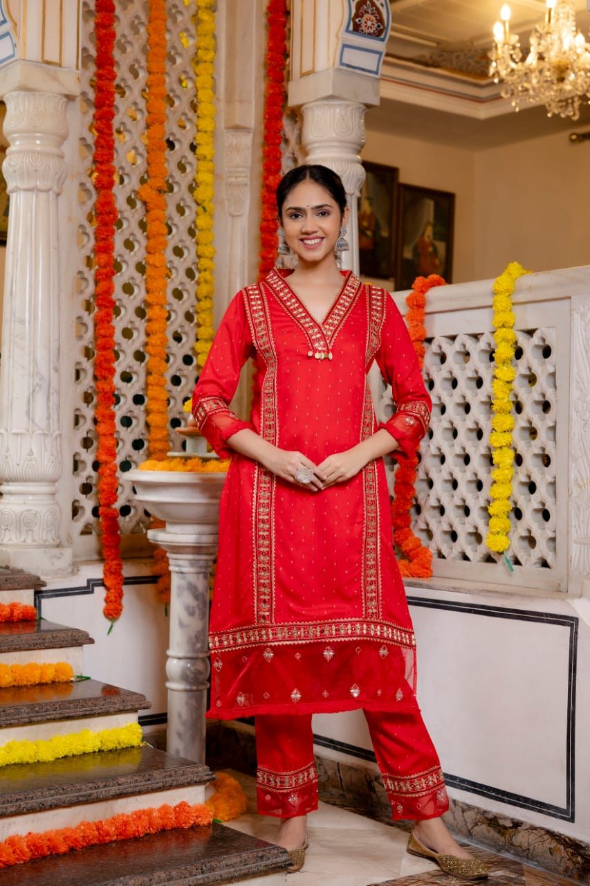 Valentino Red Suit Set