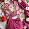 Purple Blossom Symphony Suit Set